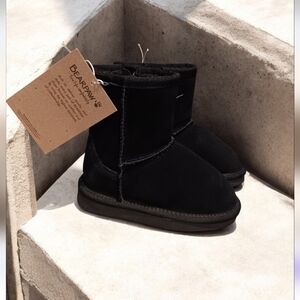 BearPaw Classic Black Kids Boots New Sz 8 Toddler